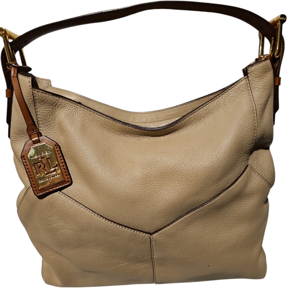 Ralph Lauren Tan Leather Women's Bag